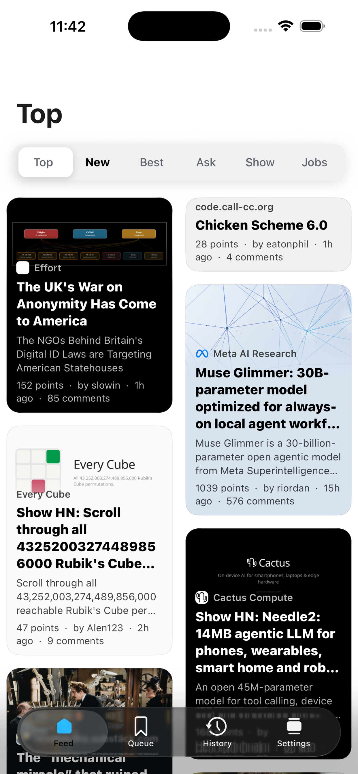 Hacker News Signal New feed